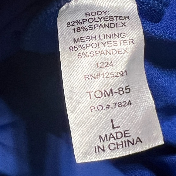 Tahari Royal Blue Corset-Style One-Piece Bathing Suit. Women's Size L NEW! #9112 - Picture 12 of 12